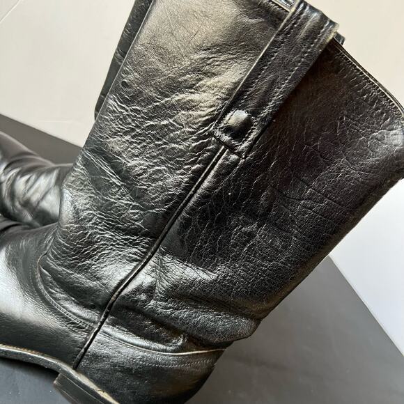 Vintage Justin Black Vintage Roper Boots M 7.5| W 9-9.5 | E 41 main image 15